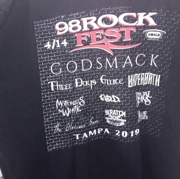 TAMPA '98 ROCKFEST 2 SIDED MULTIPLE BAND CONCERT TOUR SHORT SLEEVE T SHIRT - Picture 4 of 5
